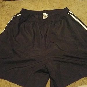 Black and white shorts